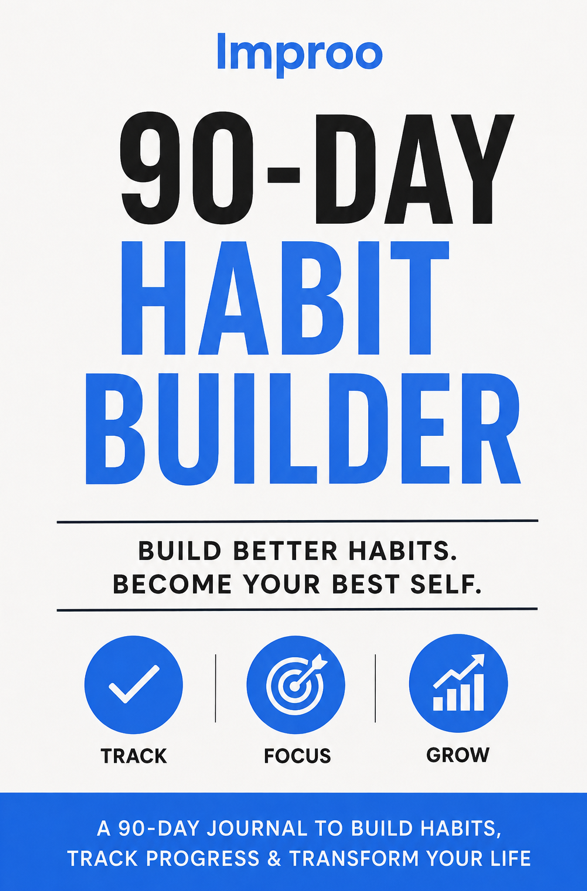 90-Day Habit Builder by Improo — book cover